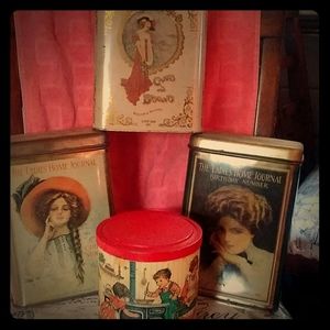 Vintage tins date back to 1800s